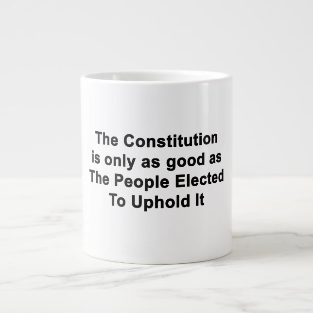 Die Verfassung ist nur so gut wie die Tasse der Po (Vorderseite)