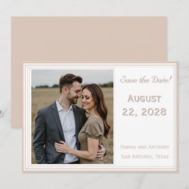 Die verfeinerte katholische Hochzeit Save The Date