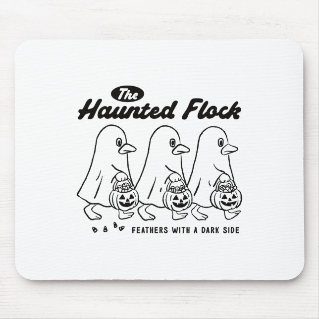Die verfluchte Herde Geisterenten Lustiger Hallowe Mousepad (Vorne)