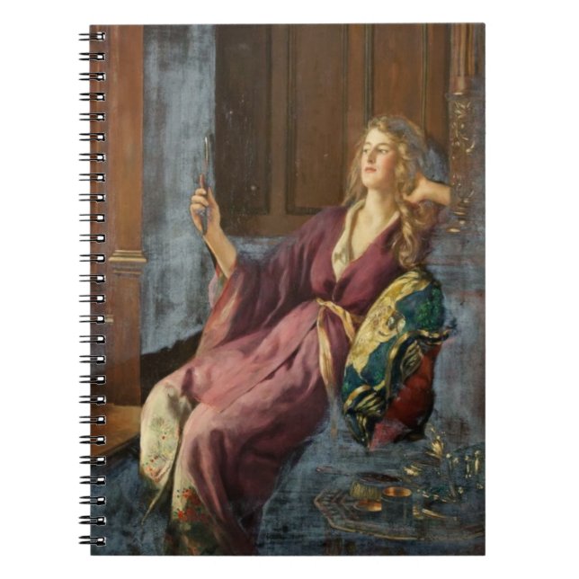 Die verführerische Minx (von John Collier) Notizblock (Vorderseite)