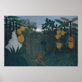 Die Vergangenheit des Löwen ca. 1907 von Henri Rou Poster