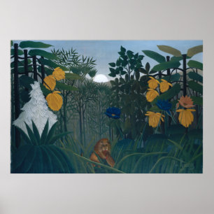 Die Vergangenheit des Löwen - Henri Rousseau Poster