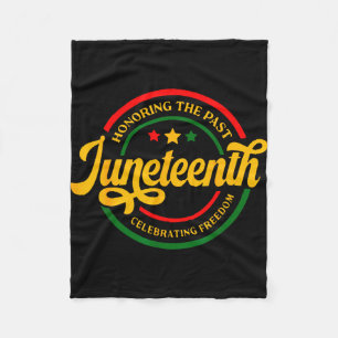 Die Vergangenheit ehren juneteenth Freiheit feiern Fleecedecke