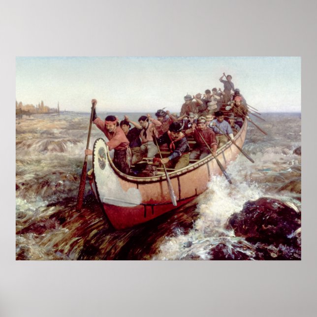 Die Vergewaltigungen, 1879 von Frances Anne Hopkin Poster (Vorne)