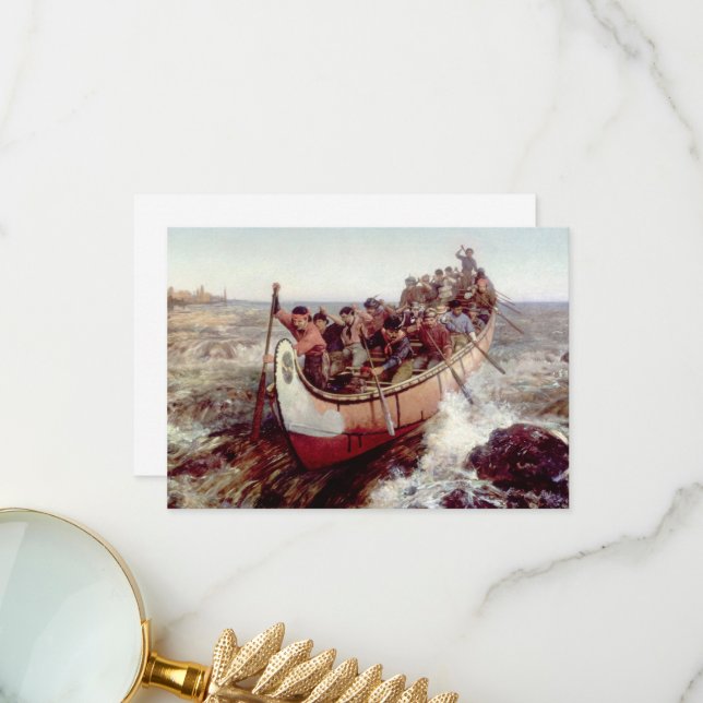 Die Vergewaltigungen von Frances Anne Hopkins Dankeskarte (Vorderseite/Rückseite Beispiel)