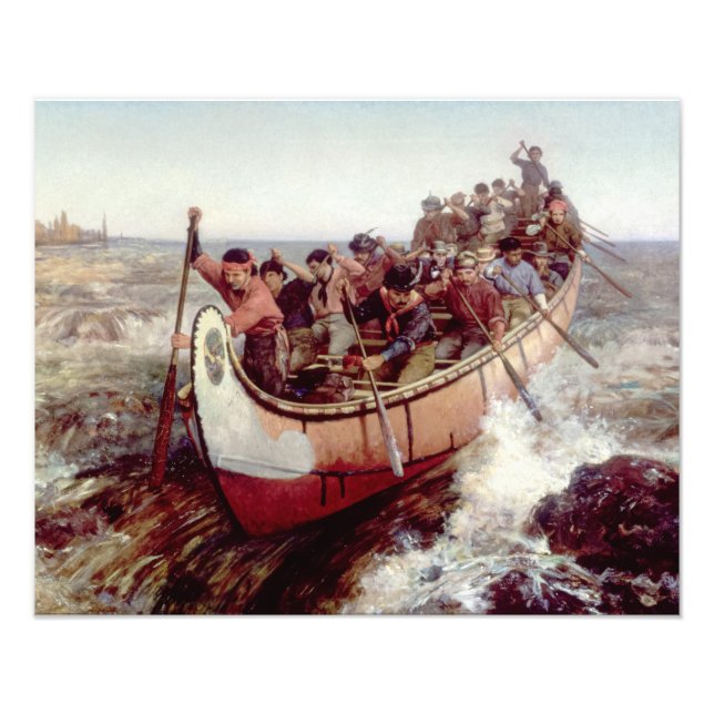 Die Vergewaltigungen von Frances Anne Hopkins Fotodruck (Vorne)