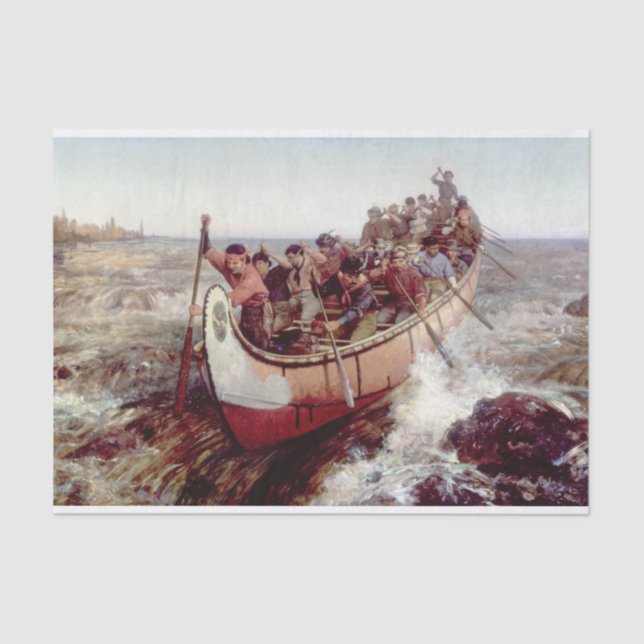 Die Vergewaltigungen von Frances Anne Hopkins Seidenpapier (Vorderseite)