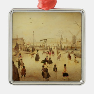 Die Vergnügen des Winters Ornament Aus Metall