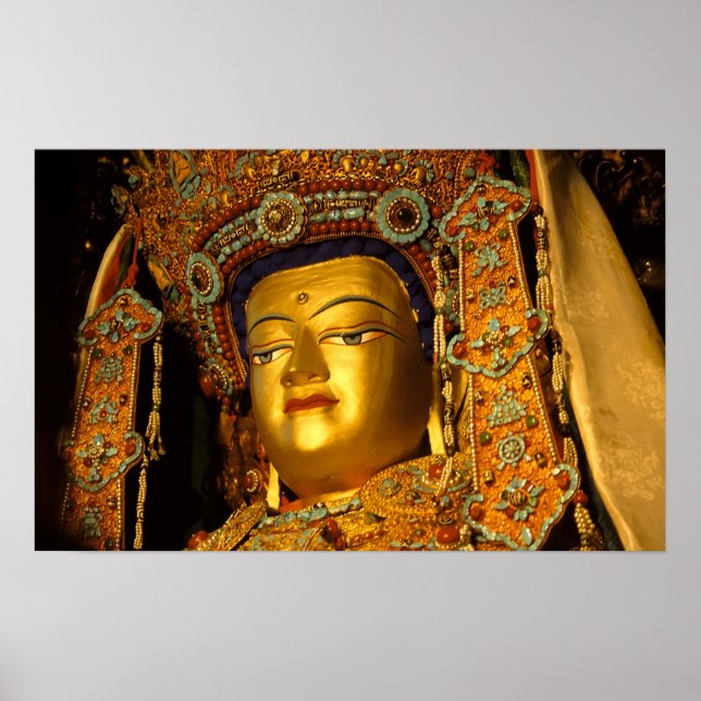 Die vergoldete Buddha-Statue, Jokhang Temple, Poster (Vorne)