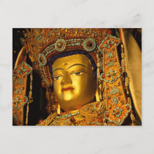 Die vergoldete Buddha-Statue, Jokhang Temple, Postkarte