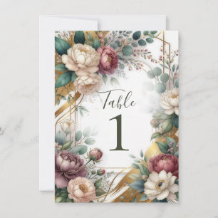 Die vergoldete geheime Garten Floral Glam Hochzeit Einladung