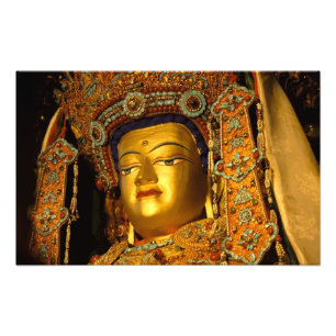 Die vergoldete Jowo Buddha Statue, Jokhang Temple, Fotodruck