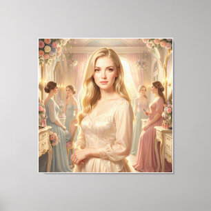 Die vergoldete Muse des Jugendstils Leinwanddruck