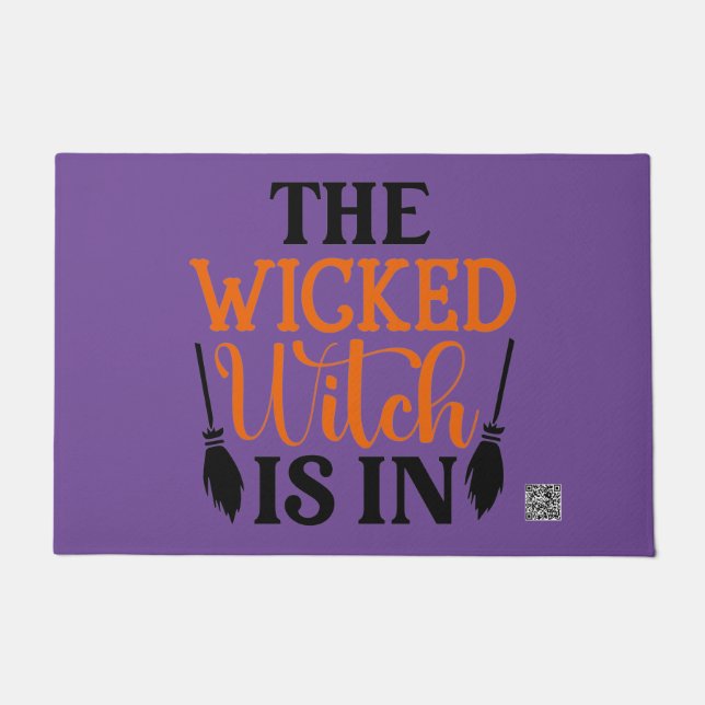 Die verhexte Hexe ist in Fußmatte (Vorderseite)