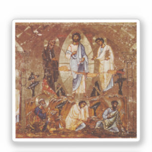 Die Verklärung Christi Ikone Aufkleber