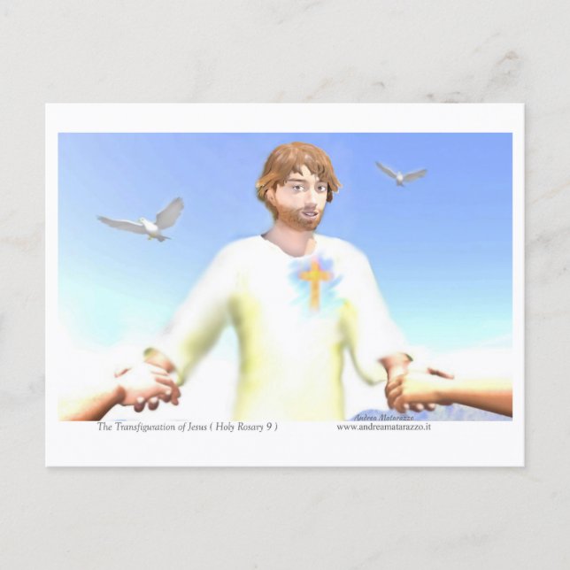 Die Verklärung Jesu Postkarte (Vorderseite)