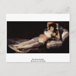 Die verkleidete Maja von Francisco de Goya Postkarte