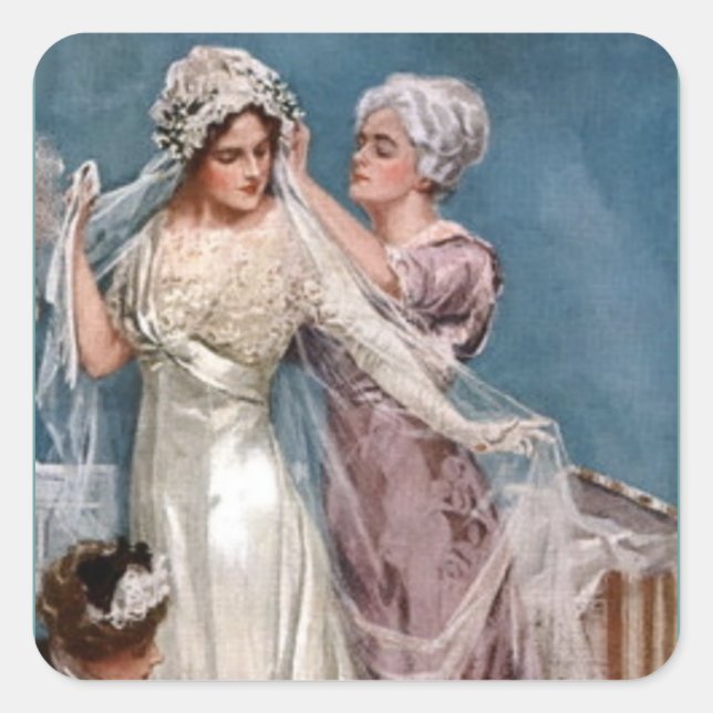 Die Verkleidung der Brücke Quadratischer Aufkleber (Vorderseite)