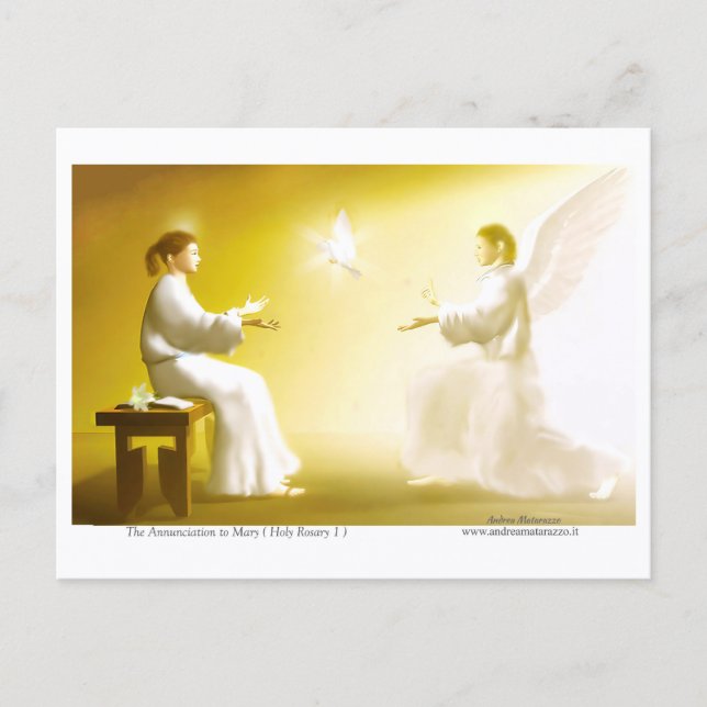 Die Verkündigung an Maria Postkarte (Vorderseite)