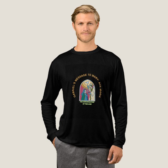 Die Verkündigung des Herrn Tri-Blend Shirt (Volle Vorderseite)