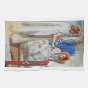 Die Verkündigung durch Dante Gabriel Rossetti Geschirrtuch
