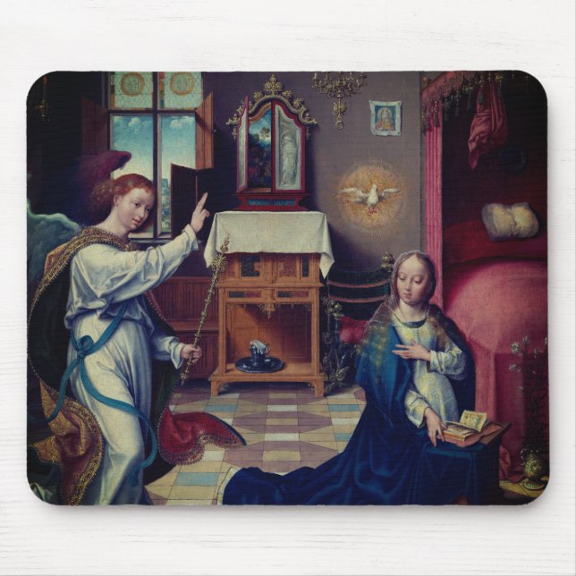 Die Verkündigung von Joos van Cleve:  Mousepad (Vorne)