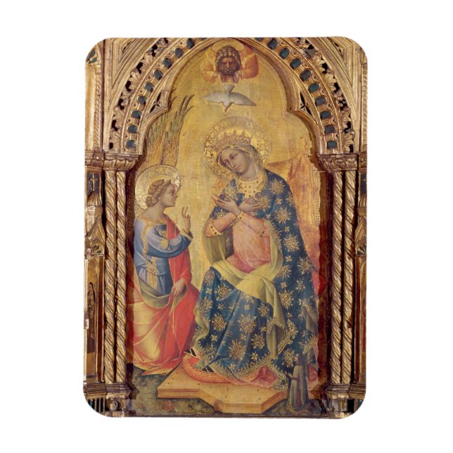 Die Verkündung (Teil des Polyptychs) (Öl auf Tafel Magnet (Vertikal)