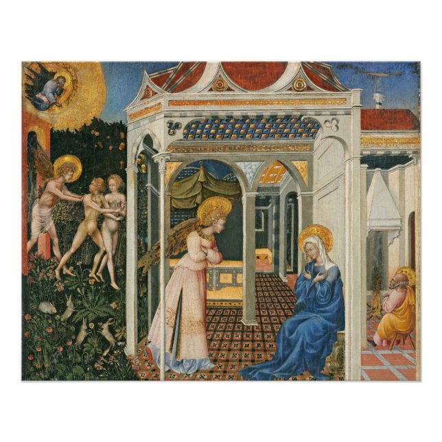 Die Verkündung und Ausweisung aus dem Paradies Poster (Vorderseite)