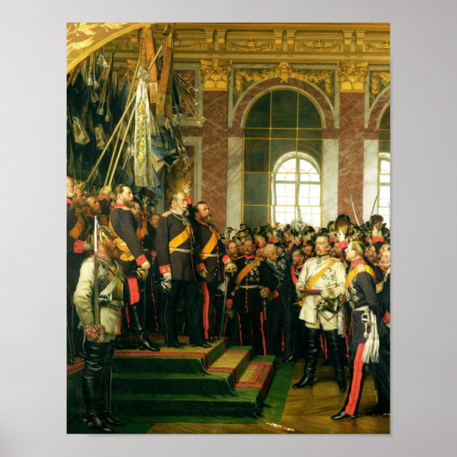 Die Verkündung Wilhelms als Kaiser Poster (Vorne)