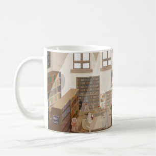 Die verlassene Bibliothek Kaffeetasse