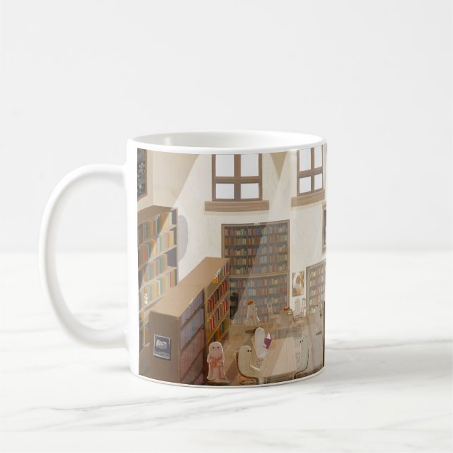 Die verlassene Bibliothek Kaffeetasse (Links)