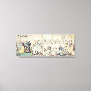 Die Verletzung des Versprechens - Cartoon, handfar Leinwanddruck