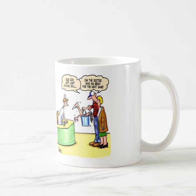 Die Verletzungs-Kaffee-Tasse des Sports Kaffeetasse (Rechts)