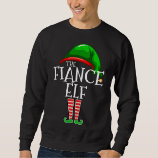 Die Verlobte Elf-Gruppe passt Familienweihnachtsfe Sweatshirt