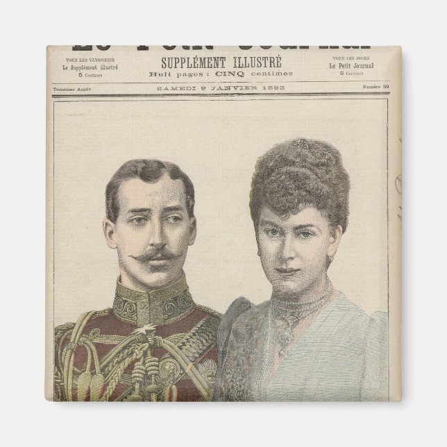 Die Verlobung von Albert Victor Duke Magnet (Vorne)