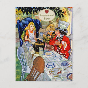 Die Verlobungs-Party des wütenden Hutmachers Einladung