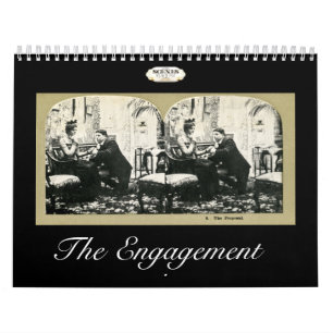 Die Verlobungsgeschichte Vintage Stereoviews Kalender