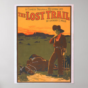 Die verlorene Spur - Komödien-Drama-Western-Leben Poster