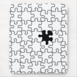 Die Vermisste Hintergrundvorlage zum Puzzle-Elemen Mousepad