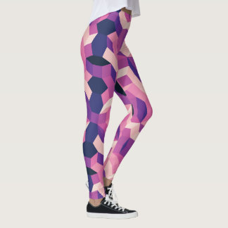 Die Vermisste Straße in Rosa und Lila Leggings