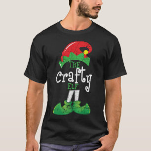 Die verrückte Elf Funny Weihnachten Familie Match T-Shirt
