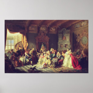 Die Versammlung unter Peter dem Großen Poster