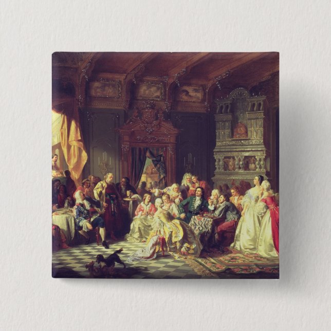 Die Versammlung unter Peter der Große Button (Vorderseite)