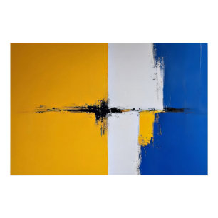 Die Verschmelzung der Farben Poster