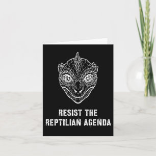 Die Verschwörungstheorie widersteht der Reptilien- Karte