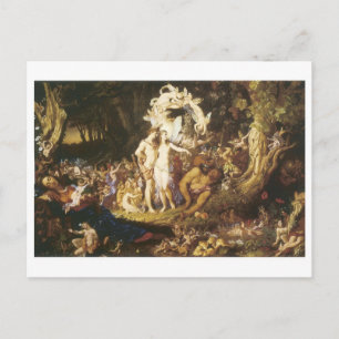 Die Versöhnung von Oberon und Titania, 1847 Postkarte