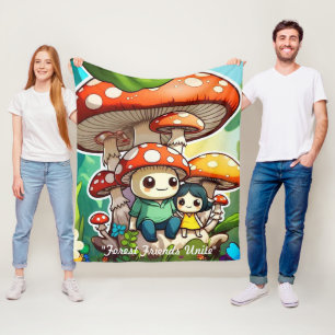 "Die verspielte Seite der Natur" Fleecedecke