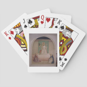 Die Verspottung Christi mit der Jungfrau und dem H Spielkarten