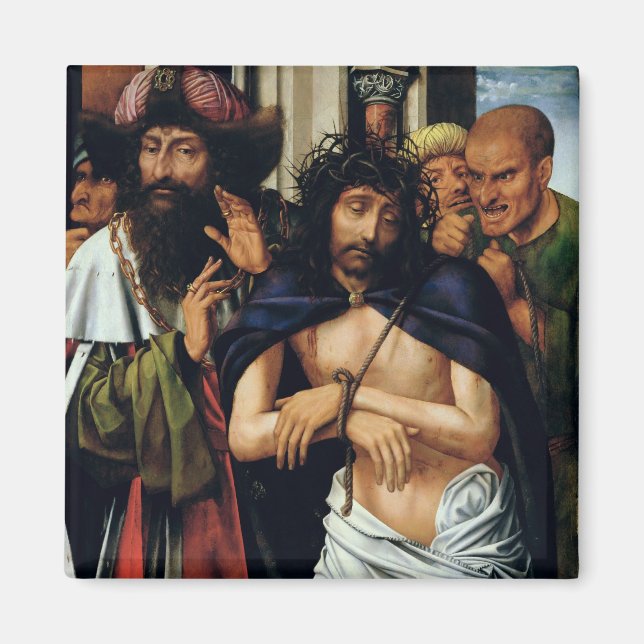 Die Verspottung Christi (Öl auf Tafel) (siehe 1654 Magnet (Vorne)