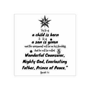 Die Versprechen der Weihnachtsbibel   Christen Gummistempel